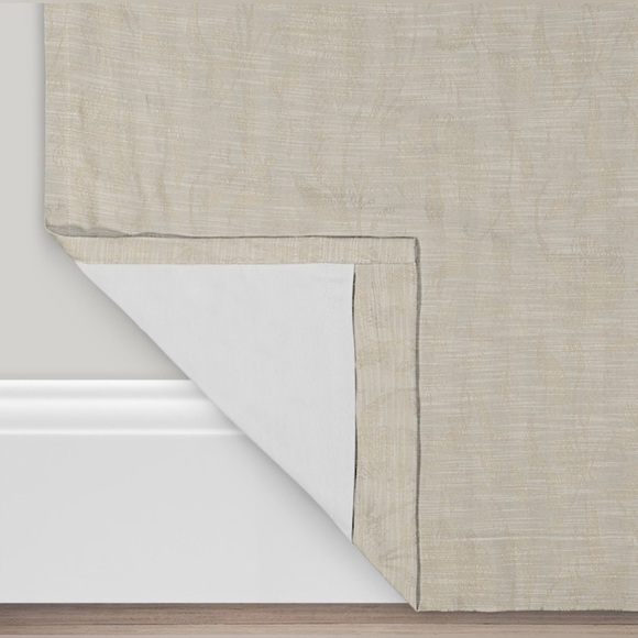 2PK Allen+Roth 50x84-in Cream Blackout Thermal Lined Grommet Curtain Panel - Picture 4 of 7